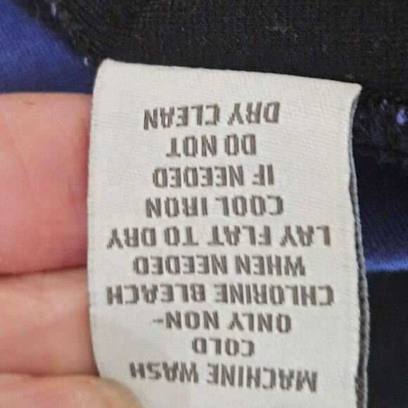 Soft Surroundings Jacket Size Medium Blue Colorblock Ponte Knit Pockets - Picture 8 of 10